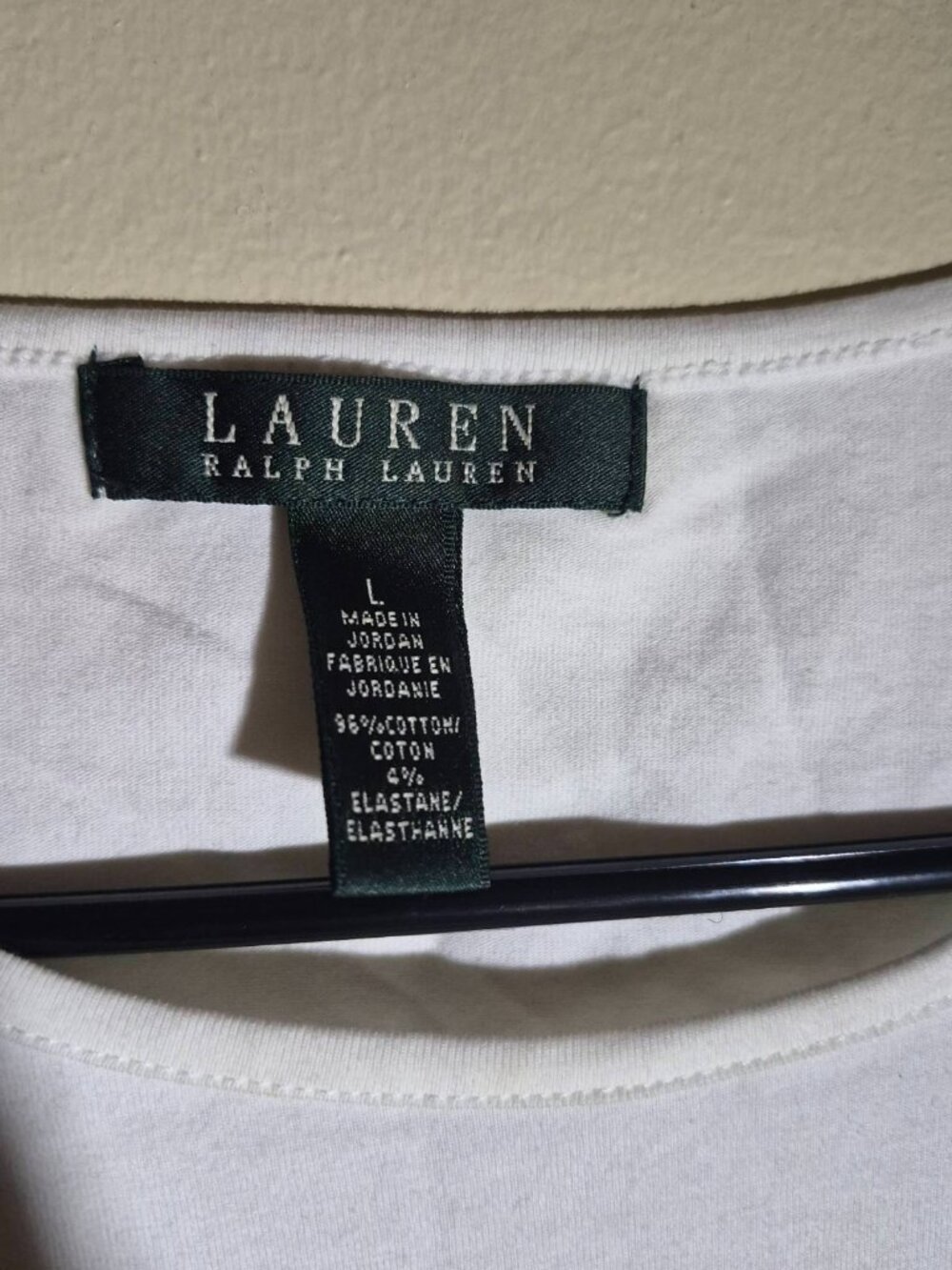 Ralph Lauren Women's Colorblock Stretch Cotton Top Black White Blue Blouse - Picture 4 of 5